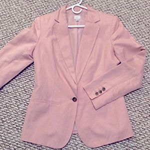 Pastel pink, linen-blend, blazer